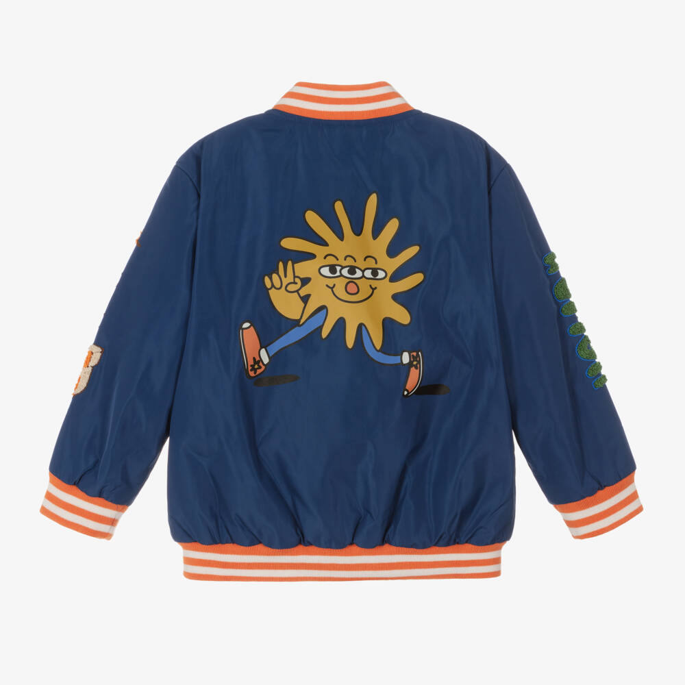 Stella McCartney Kids-Boys Cosmic Blue Short Jacket | Childrensalon Outlet
