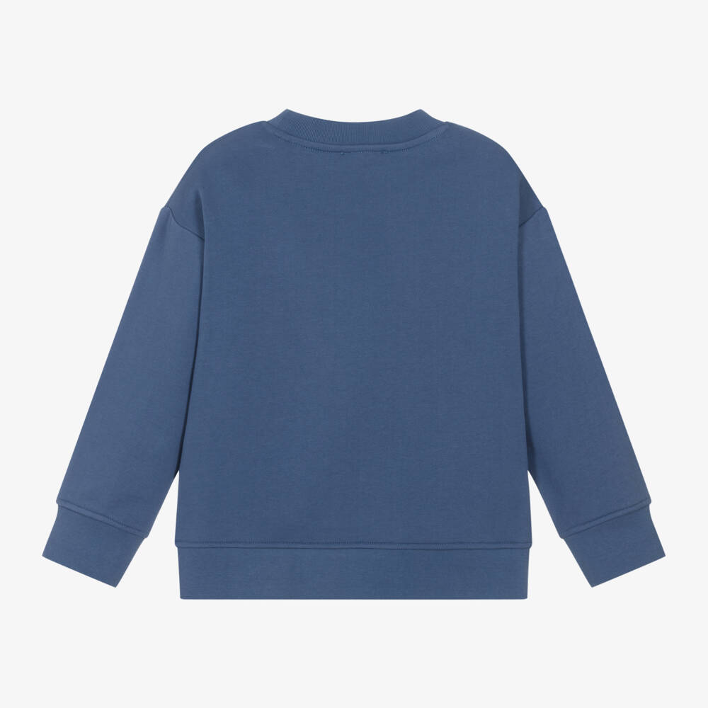 Stella McCartney Kids-Boys Cosmic Blue Sweatshirt | Childrensalon Outlet