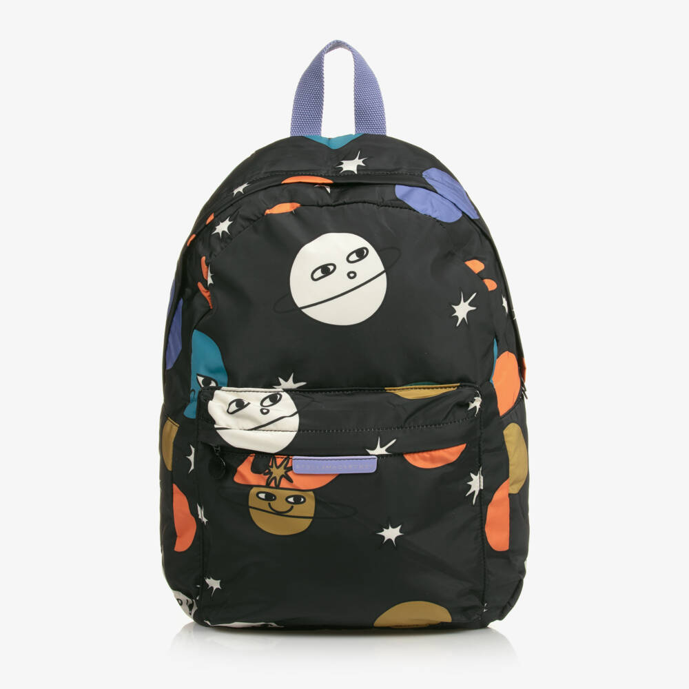 Stella McCartney Kids-Boys Cosmic Design Black Backpack | Childrensalon Outlet