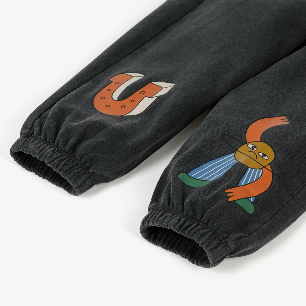 Stella McCartney Kids-Boys Cosmic Print Black Joggers | Childrensalon Outlet