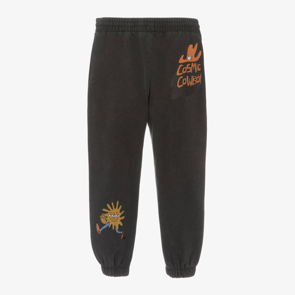 Stella McCartney Kids-Boys Cosmic Print Black Joggers | Childrensalon Outlet