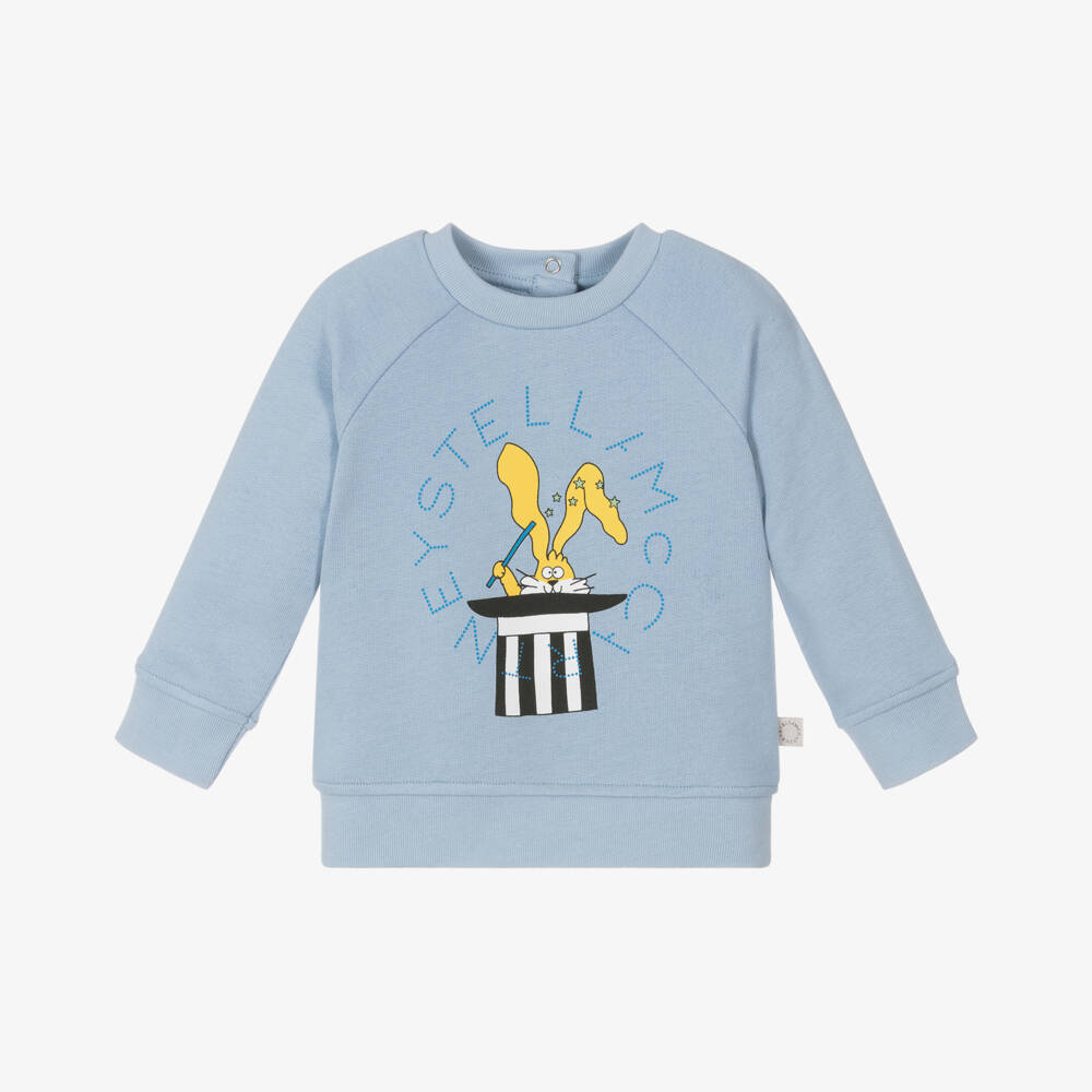 Stella McCartney Kids-Хлопковый синий свитшот для мальчиков | Childrensalon Outlet