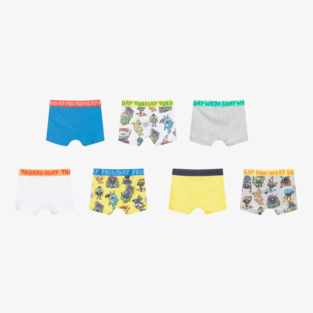 【STELLA MCCARTNEY KIDS】コットン◆ボクサーパンツ7枚セット Stella McCartney Kids - Boys Cotton Boxers (7 Pack