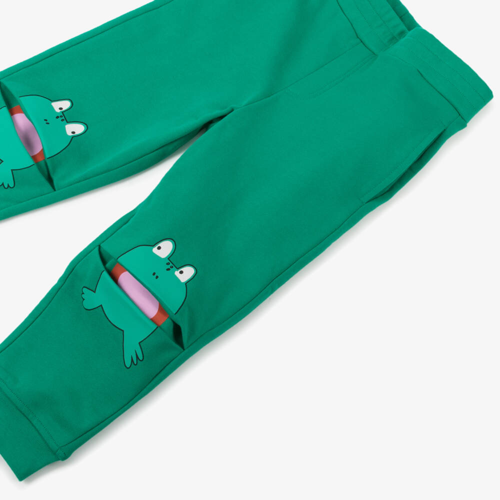 Stella McCartney Kids-Boys Cotton Frog-Print Green Set | Childrensalon Outlet