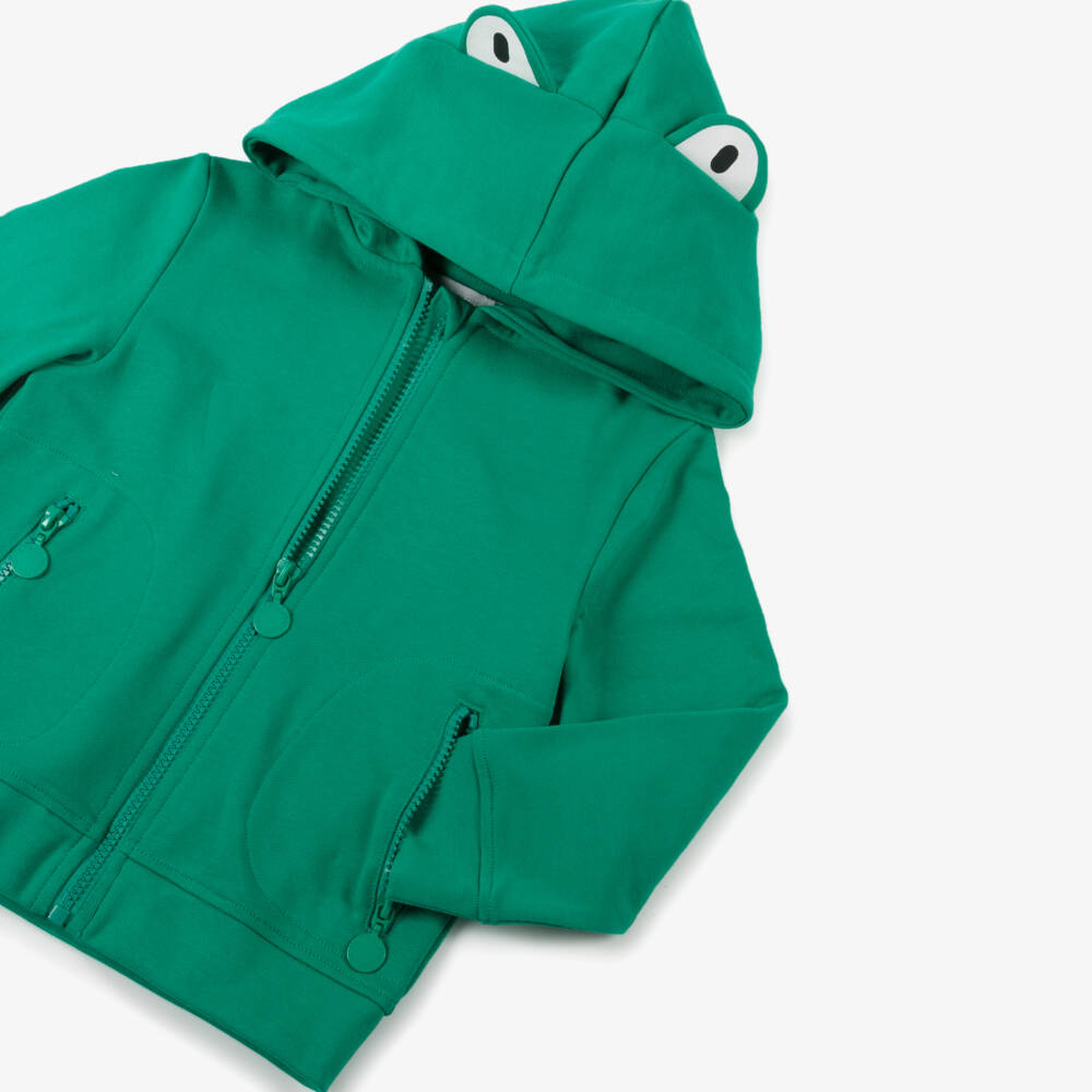 Stella McCartney Kids-Boys Cotton Frog-Print Green Set | Childrensalon Outlet