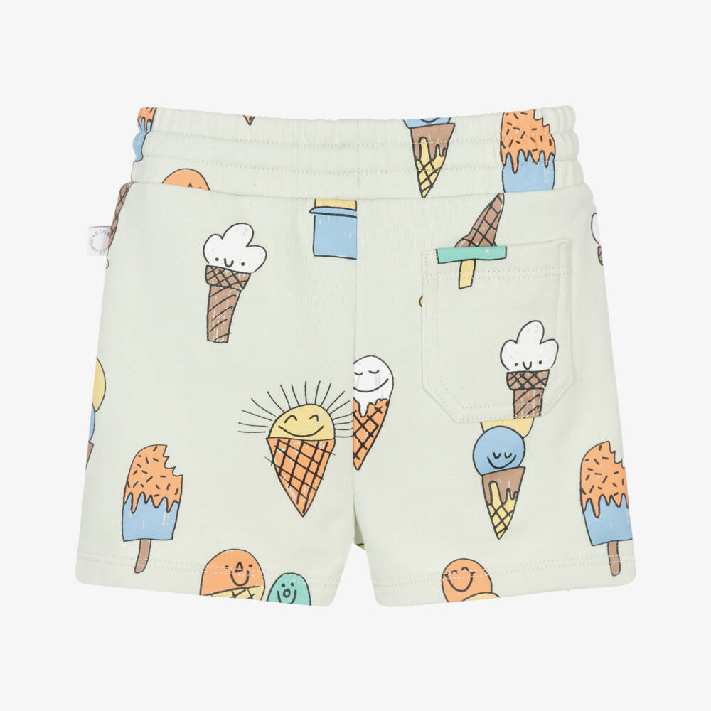 Stella McCartney Kids-Boys Cotton Shorts with Ice Cream Motif | Childrensalon Outlet
