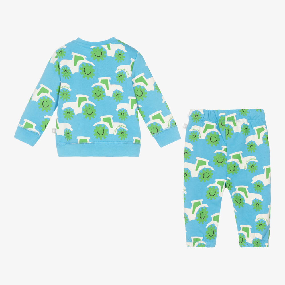 Stella McCartney Kids-Boys Cotton Tractor Loungewear Set | Childrensalon Outlet