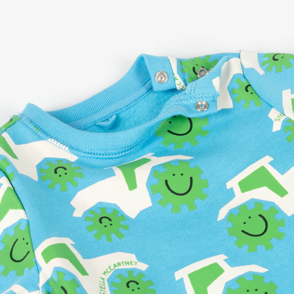 Stella McCartney Kids-Boys Cotton Tractor Loungewear Set | Childrensalon Outlet