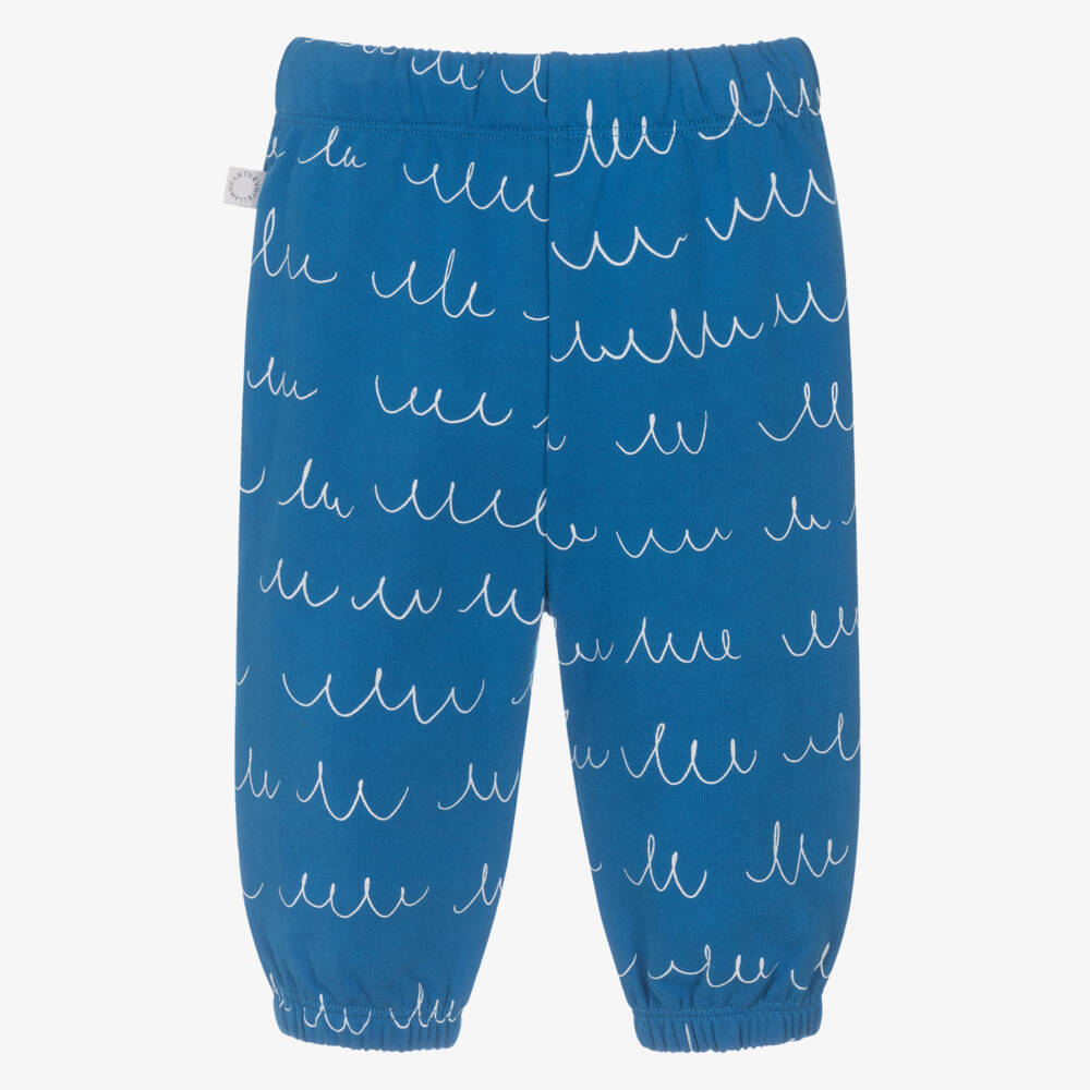 Stella McCartney Kids-Boys Cozy Blue Yeti Joggers | Childrensalon Outlet
