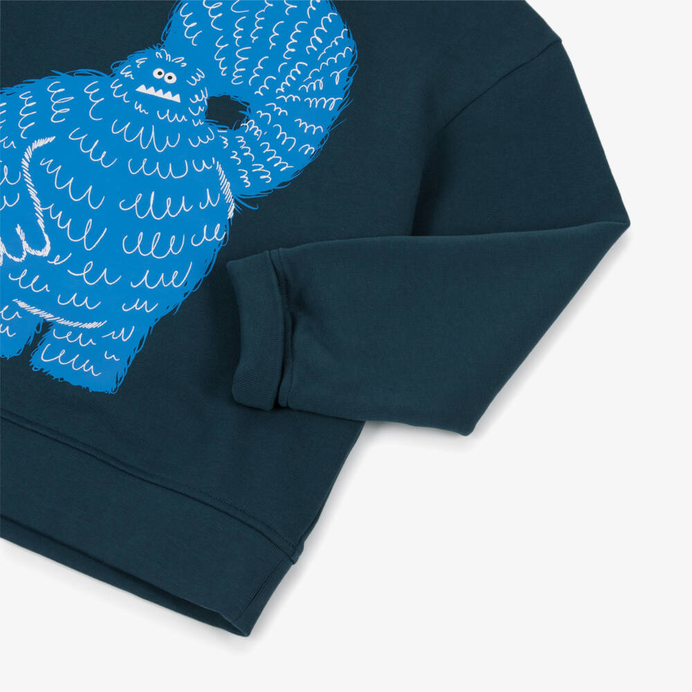 Stella McCartney Kids-سويت شيرت أزرق دافئ للأولاد | Childrensalon Outlet