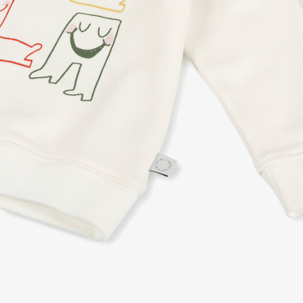 Stella McCartney Kids-Boys Cozy Ivory Cotton Top | Childrensalon Outlet
