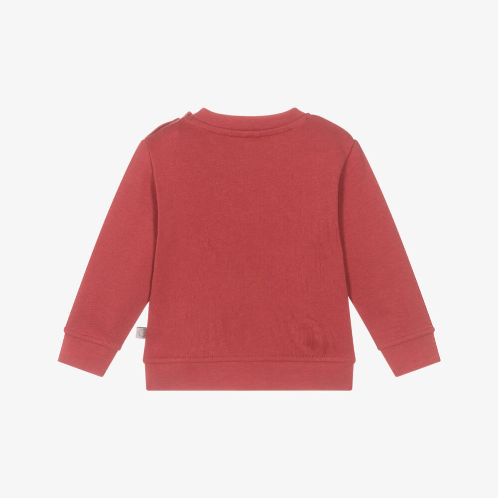 Stella McCartney Kids-Уютный красный свитшот для мальчиков с йети | Childrensalon Outlet