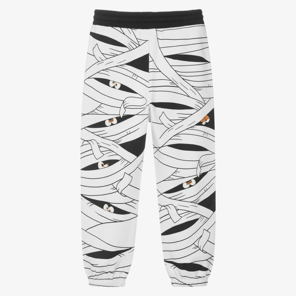 Stella McCartney Kids-Boys Cozy White Mummy Joggers | Childrensalon Outlet