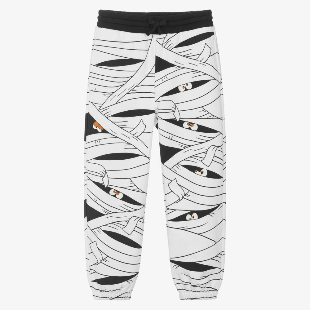Stella McCartney Kids-Boys Cozy White Mummy Joggers | Childrensalon Outlet