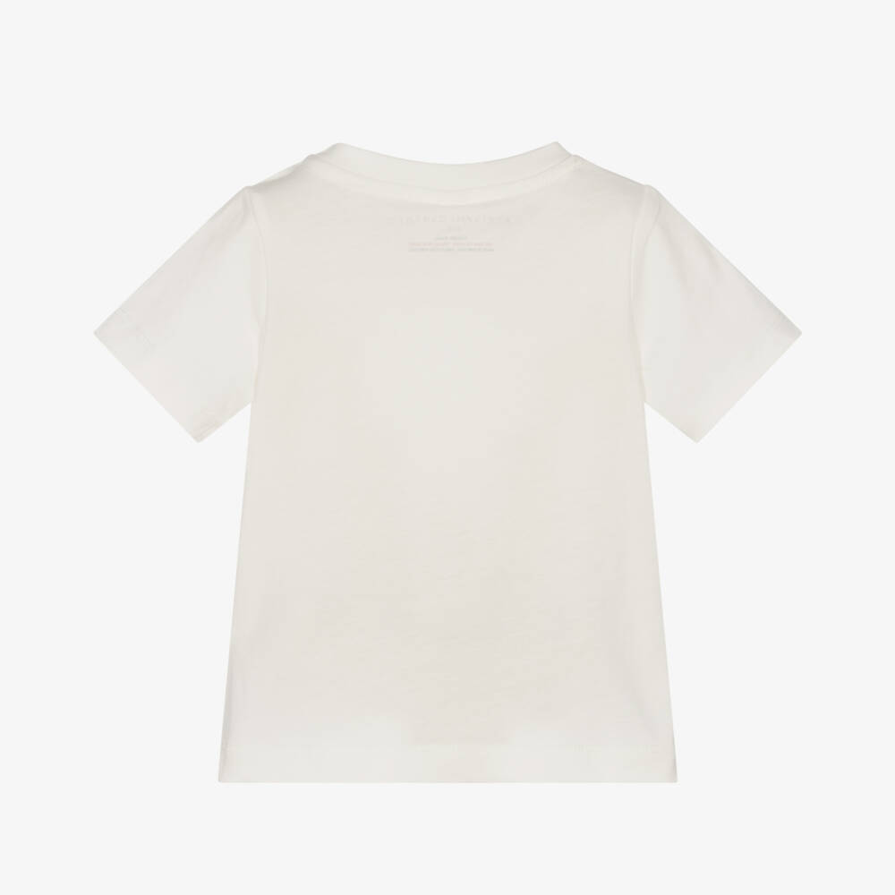 Stella McCartney Kids-Boys Cream Cotton Graphic Tee | Childrensalon Outlet