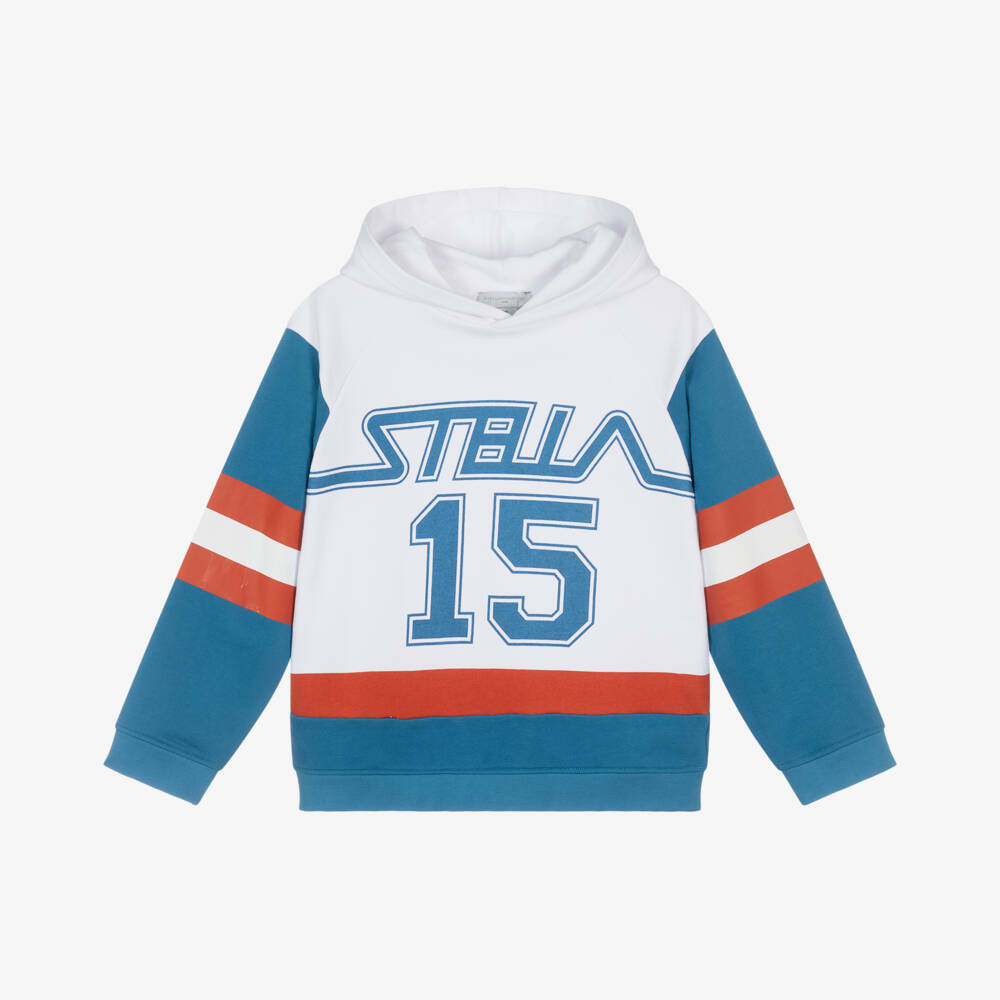 Stella McCartney Kids-هودي رياضي قطني بلون كريمي للأولاد | Childrensalon Outlet
