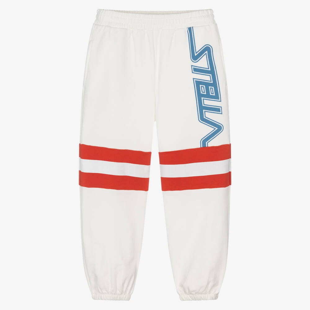 Stella McCartney Kids-Boys Creamy Cotton Casual Trousers | Childrensalon Outlet
