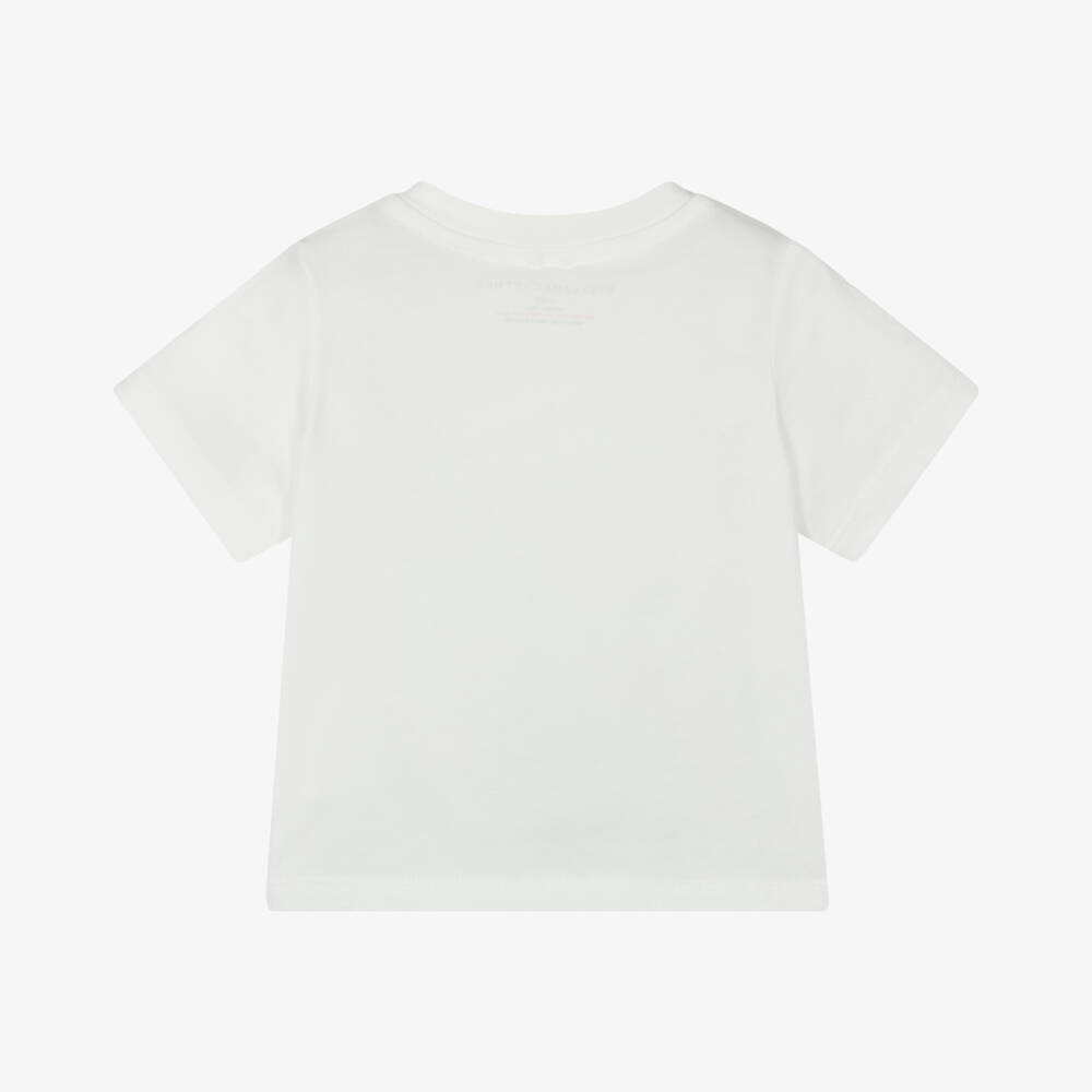 Stella McCartney Kids-Boys Creamy Cotton Ice Cream Tee | Childrensalon Outlet