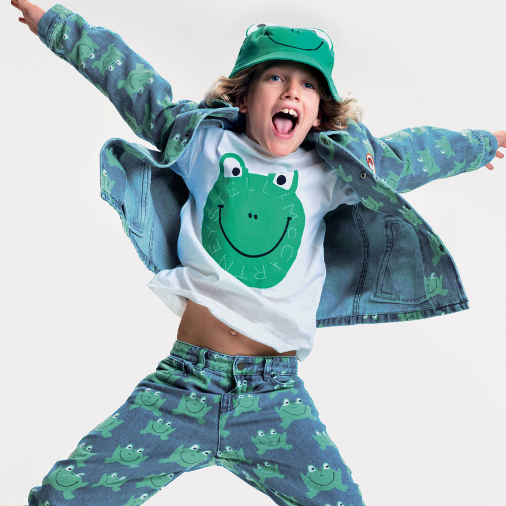 Stella McCartney Kids-جاكيت جينز للأولاد بلمسات ضفدع | Childrensalon Outlet