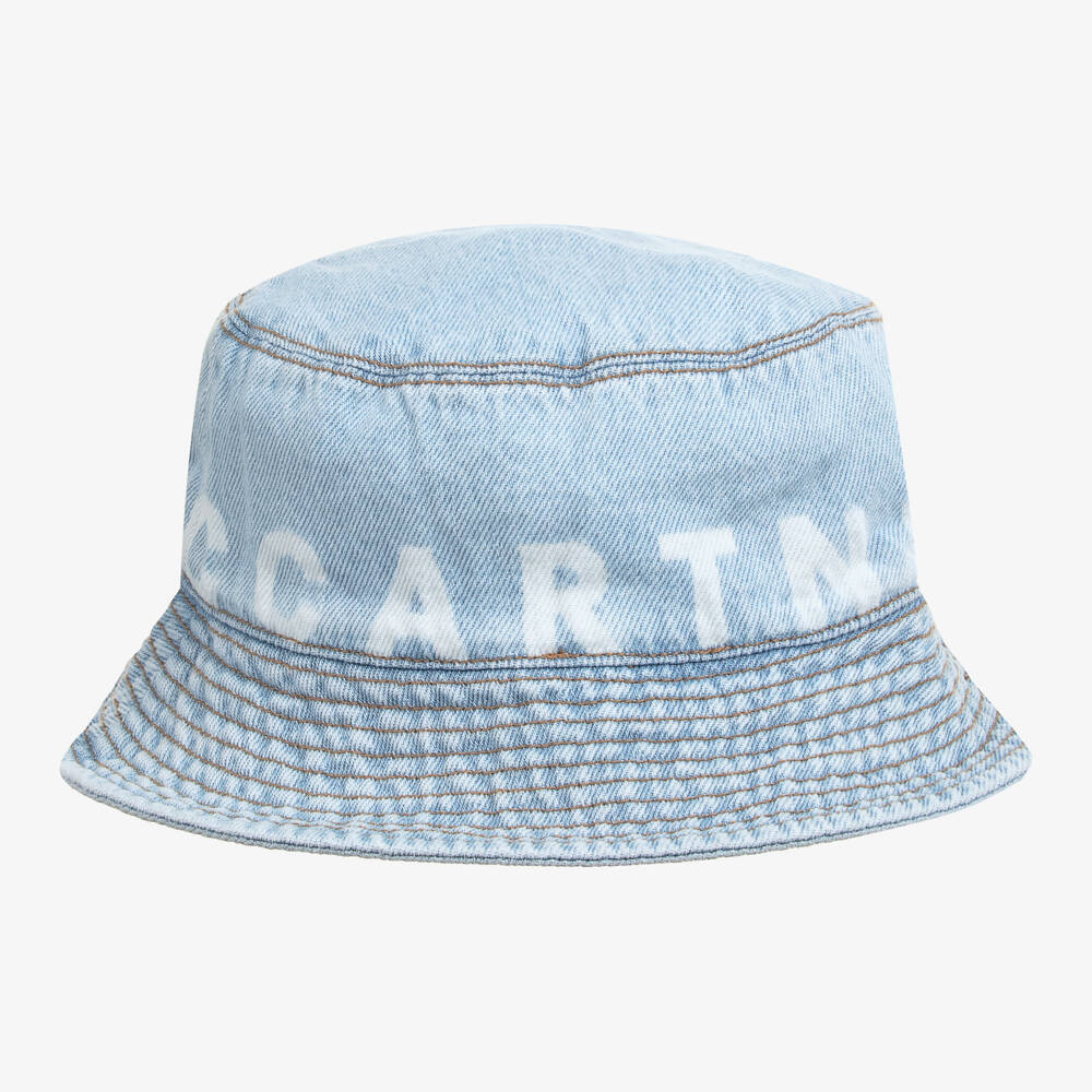 Stella McCartney Kids-Boys Denim Sky Blue Sun Hat | Childrensalon Outlet