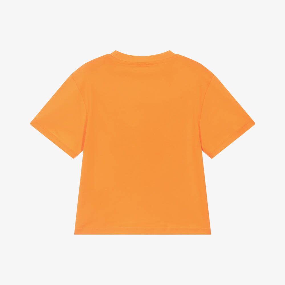 Stella McCartney Kids-Boys Enchanted Orange Cotton Tee | Childrensalon Outlet