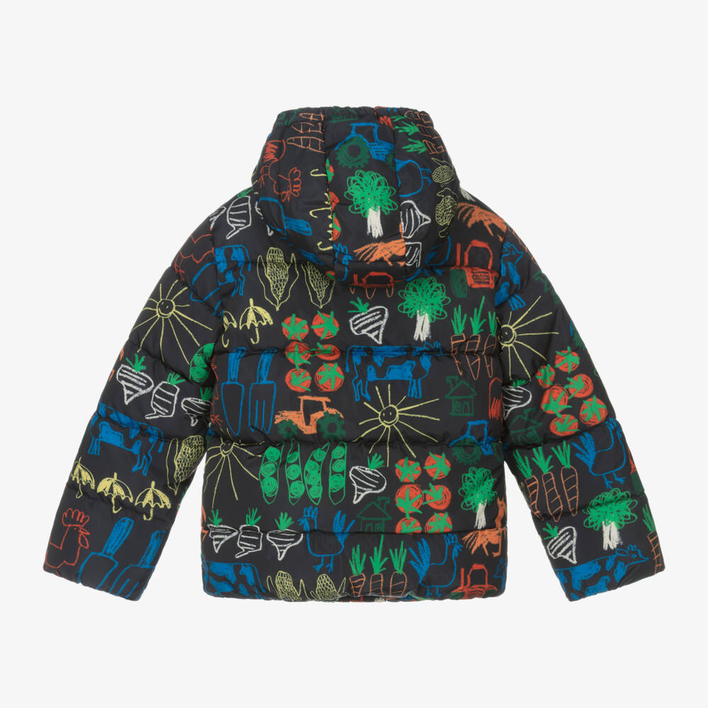 Stella McCartney Kids-Boys Farming Theme Puffer Coat | Childrensalon Outlet