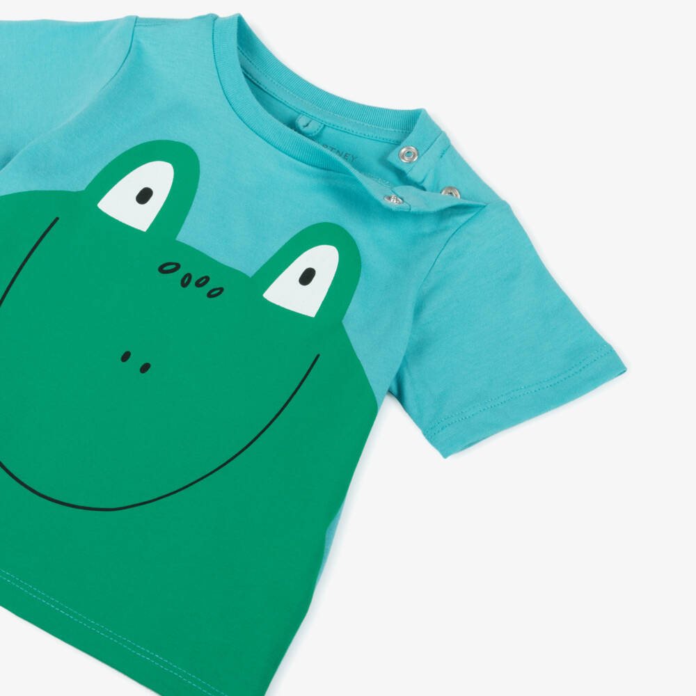 Stella McCartney Kids-Футболка из хлопка для мальчиков с лягушкой приключение | Childrensalon Outlet