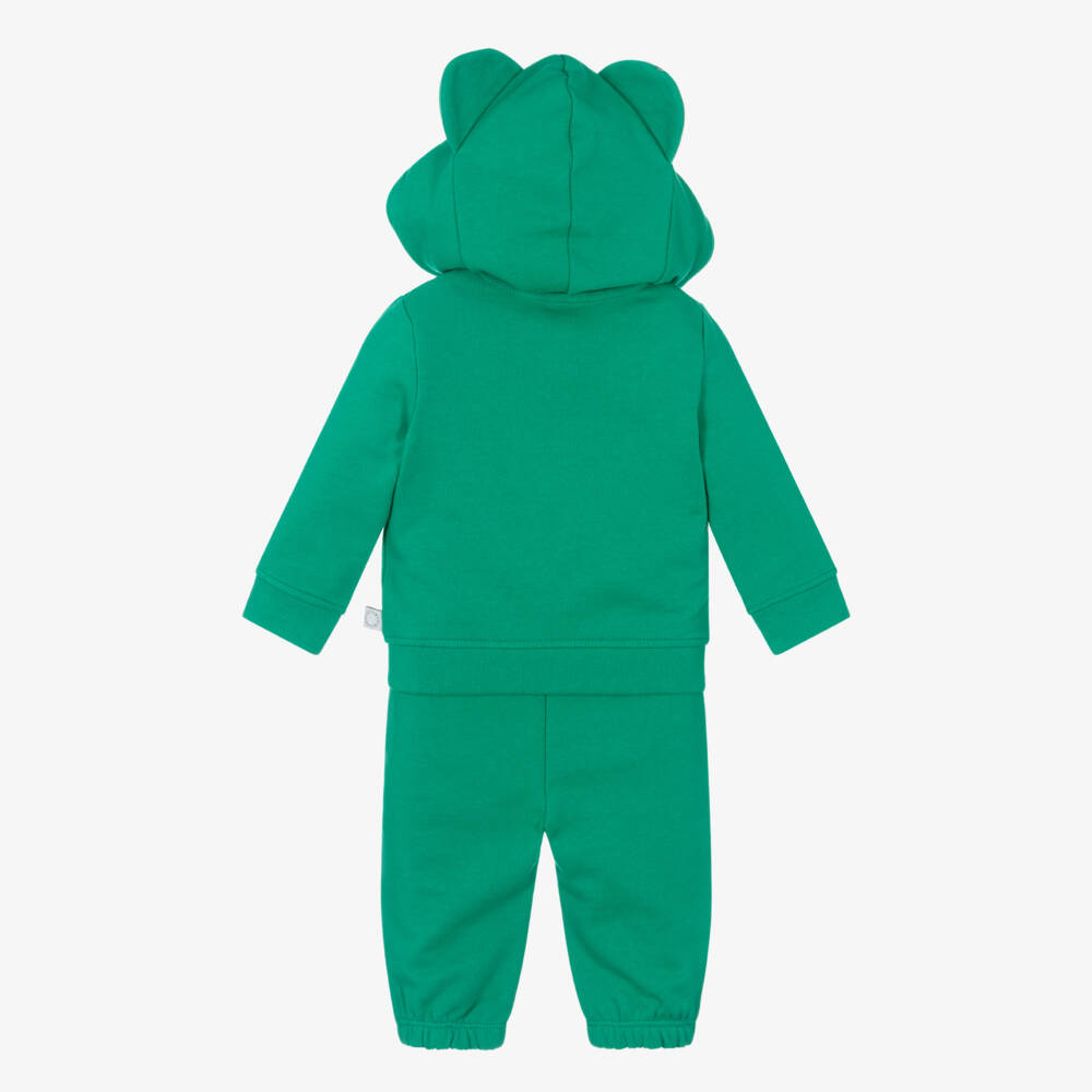 Stella McCartney Kids-Boys Froggy Green Cotton Ensemble | Childrensalon Outlet