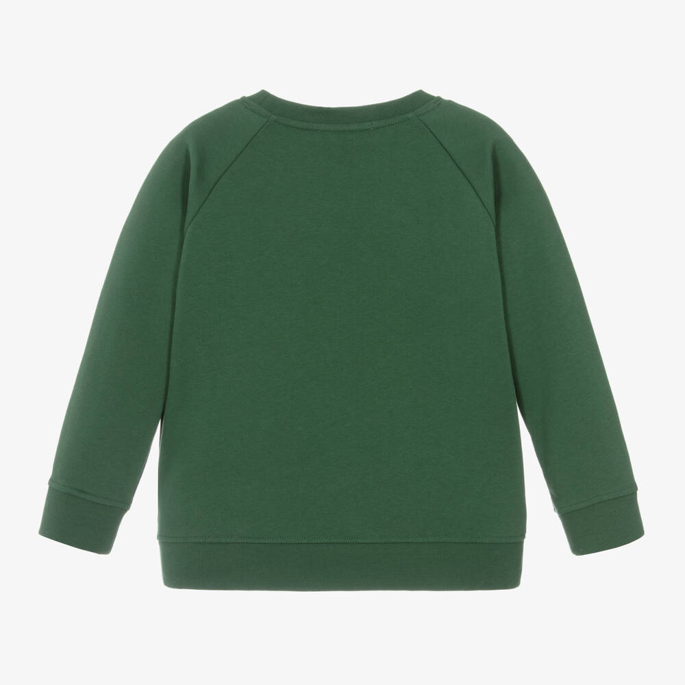 Stella McCartney Kids-Boys Goose Graphic Green Sweatshirt | Childrensalon Outlet