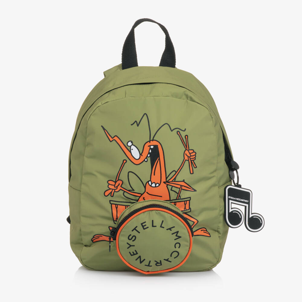 Stella McCartney Kids-Boys Green Bug Mini Backpack (32cm) | Childrensalon Outlet