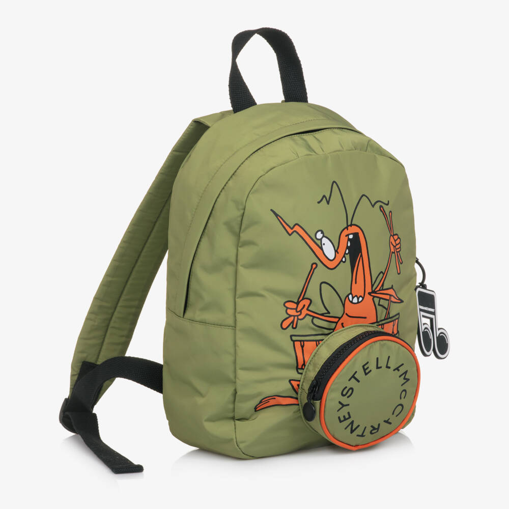 Stella McCartney Kids-Boys Green Bug Mini Backpack (32cm) | Childrensalon Outlet