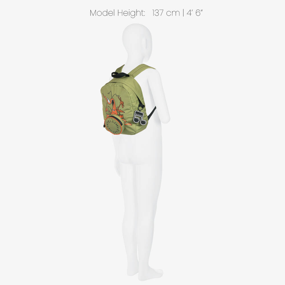 Stella McCartney Kids-Boys Green Bug Mini Backpack (32cm) | Childrensalon Outlet