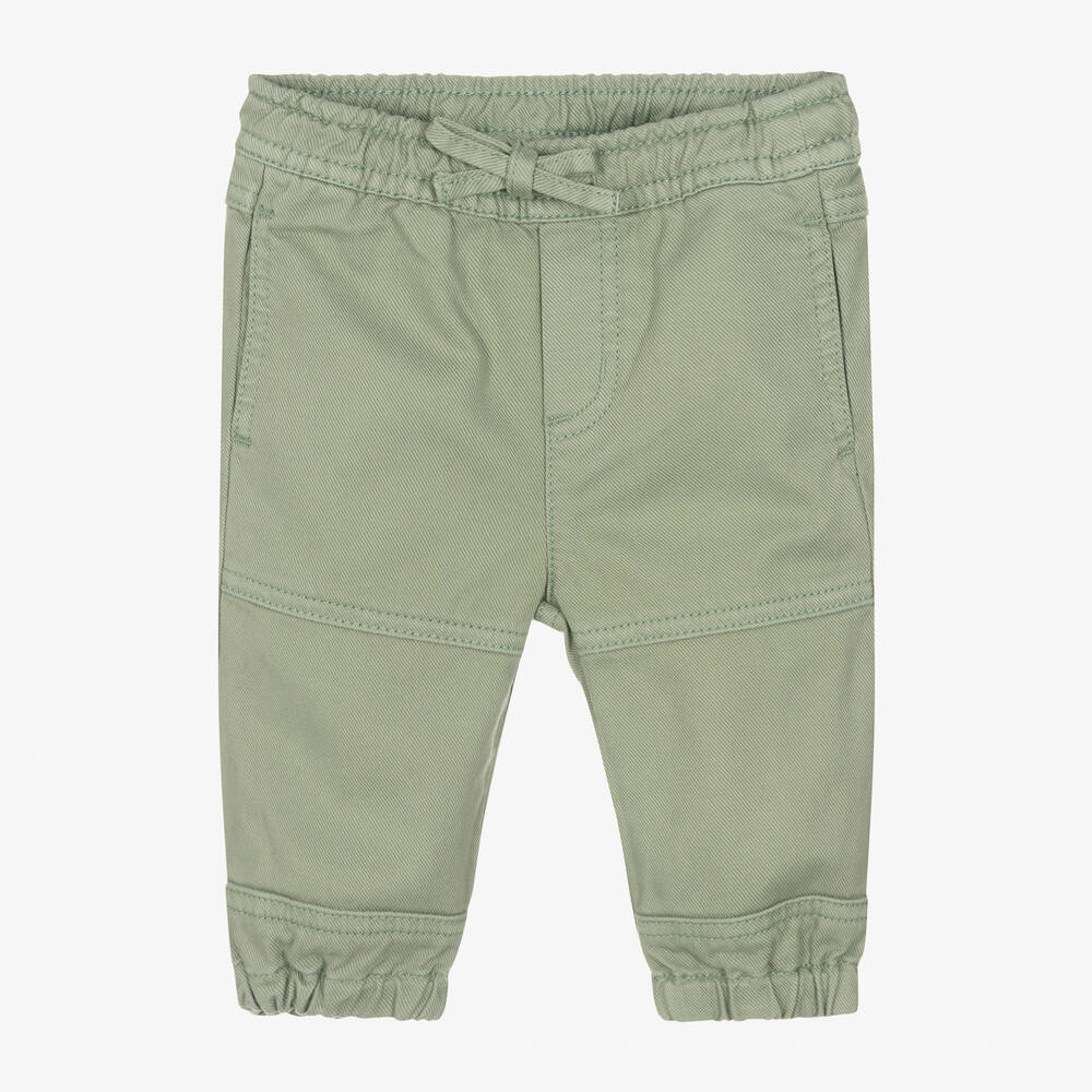 Stella McCartney Kids - Grüne Hose aus Baumwoll-Twill | Childrensalon