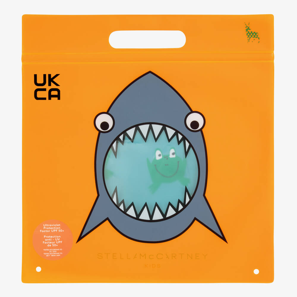 Stella McCartney Kids-Boys Green Frog Pattern Swimwear | Childrensalon Outlet