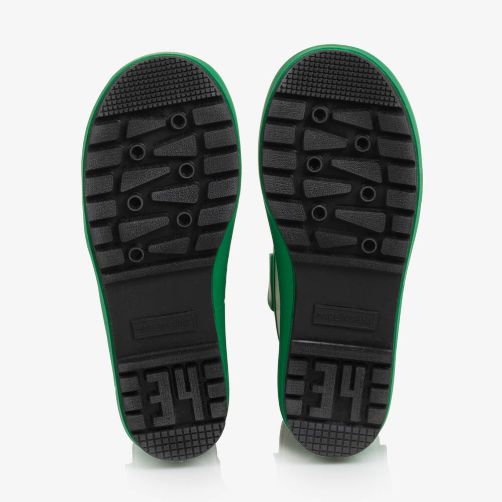 Stella McCartney Kids-Boys Green Frog Wellies | Childrensalon Outlet