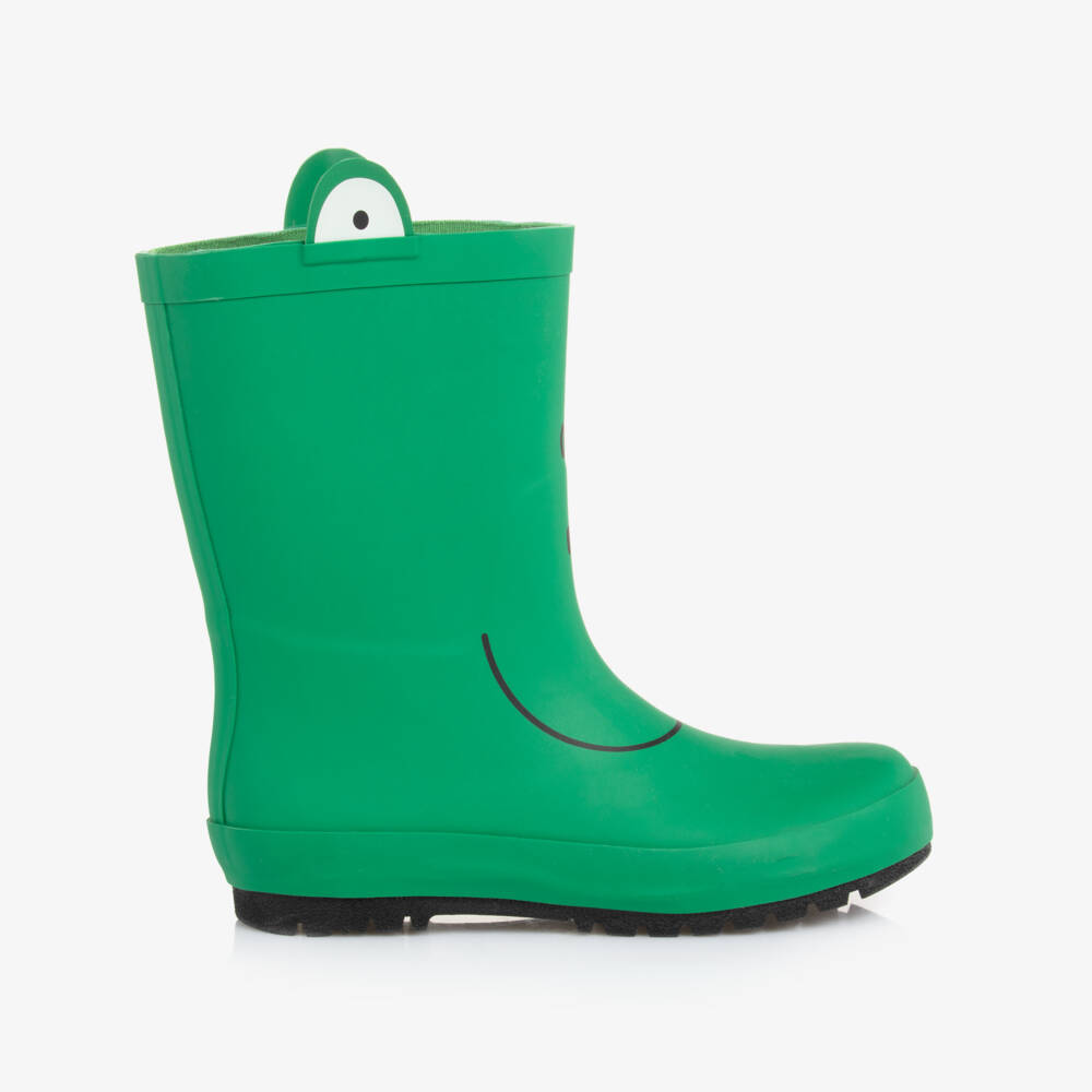 Stella McCartney Kids-Boys Green Frog Wellies | Childrensalon Outlet