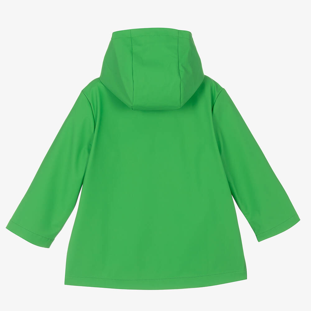 Stella McCartney Kids Boys Green Monkey Print Raincoat