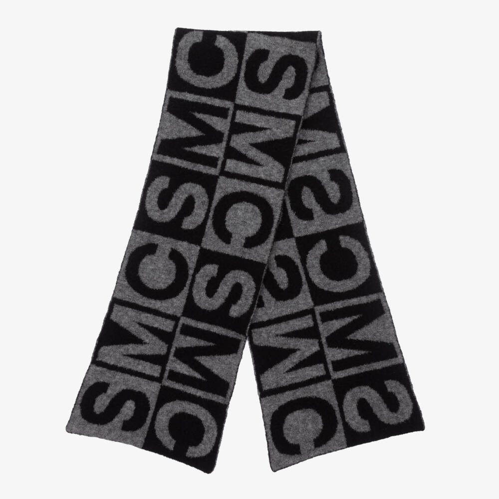 Stella McCartney Kids-Boys Grey and Black Logo Wrap | Childrensalon Outlet