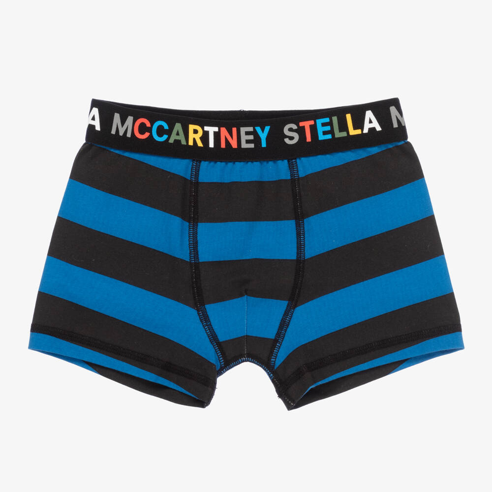 Stella McCartney Kids-Серые и синие трусы-боксеры (2шт.) | Childrensalon Outlet