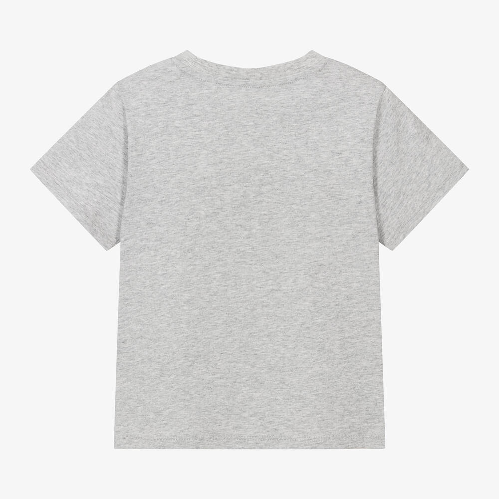 Stella McCartney Kids - Boys Grey Cotton 3D Glasses T-Shirt