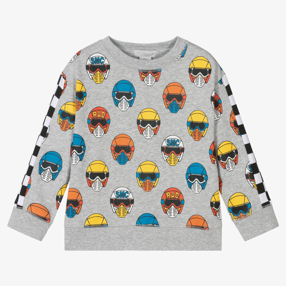 Stella McCartney Kids - Sweat gris en coton garçon | Childrensalon