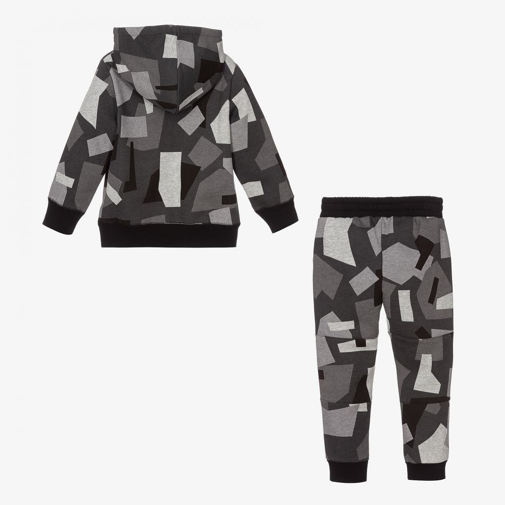 Stella McCartney Kids - Boys Grey Cotton Tracksuit | Childrensalon Outlet