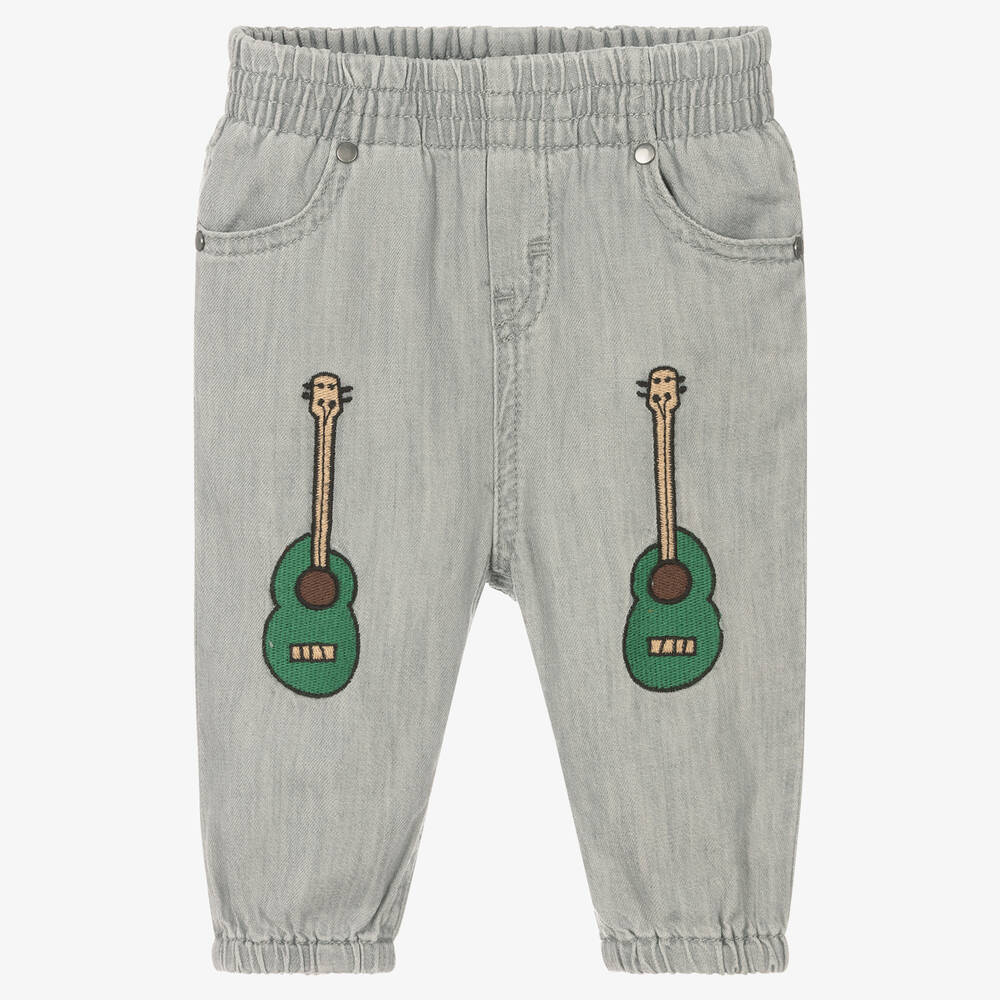 Stella McCartney Kids - Boys Grey Guitar Trousers | Childrensalon