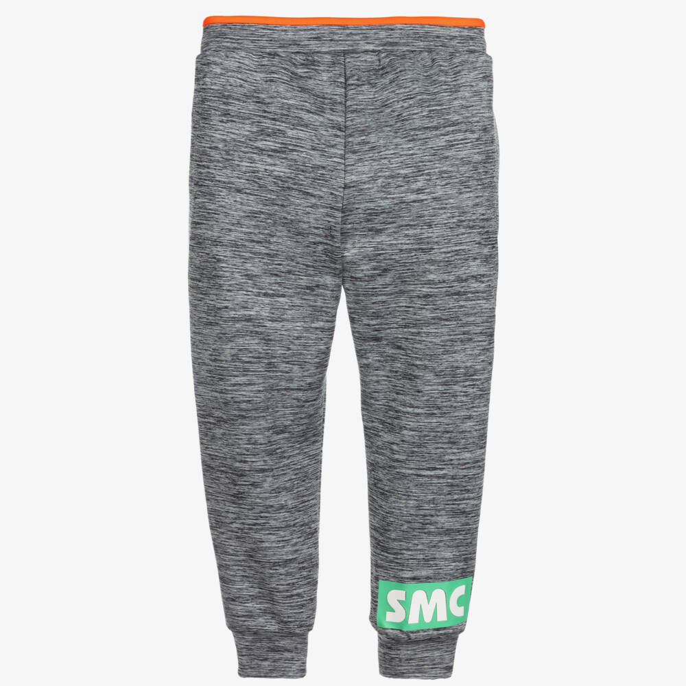 Stella McCartney Kids-Boys Grey Marl Sports Joggers | Childrensalon Outlet