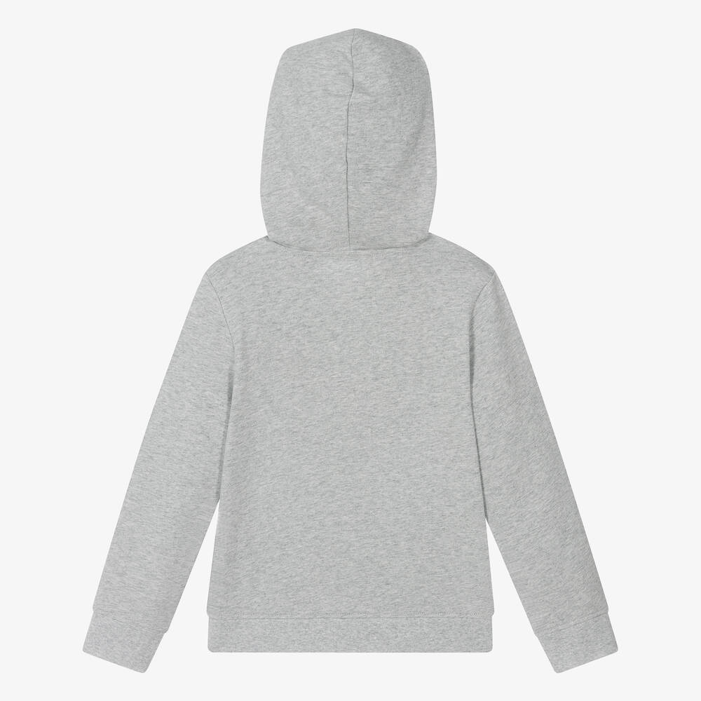 Stella McCartney Kids-Boys Grey Shark Organic Cotton Hoodie | Childrensalon Outlet