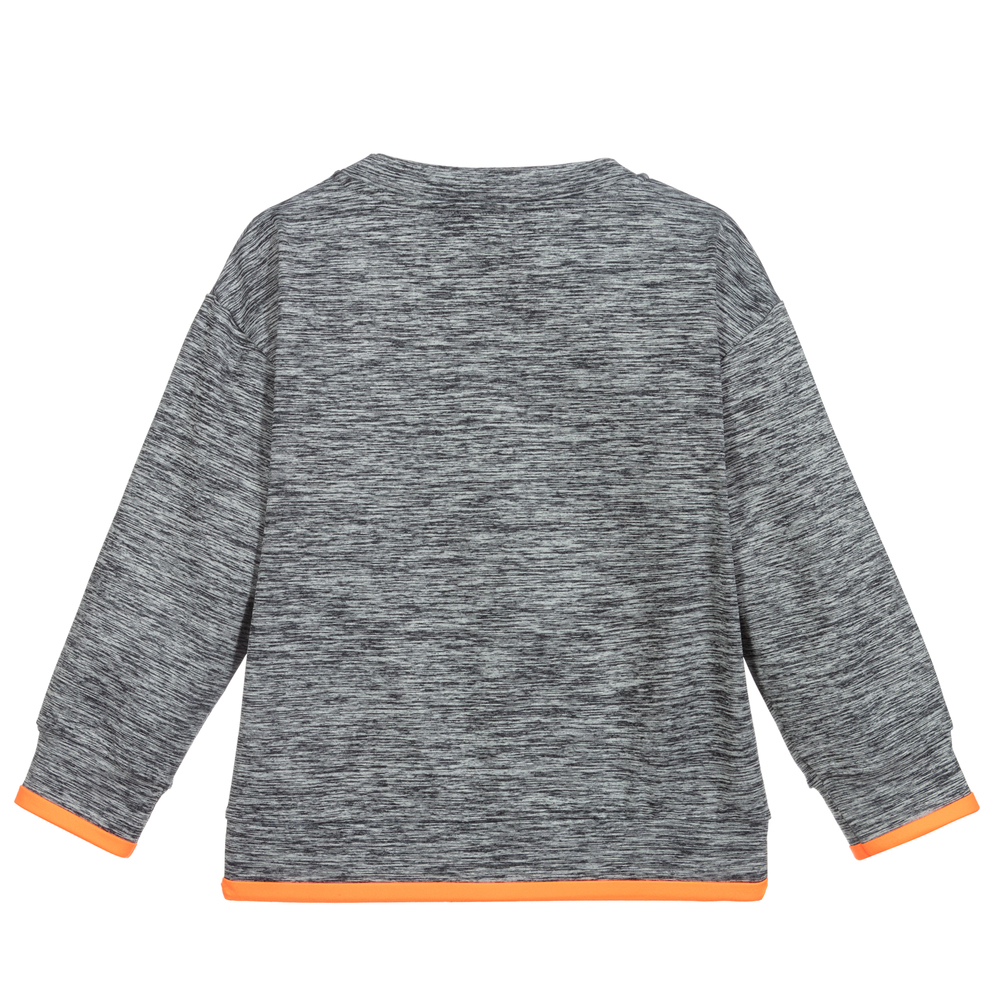 Stella McCartney Kids-Серая спортивная толстовка для мальчиков | Childrensalon Outlet