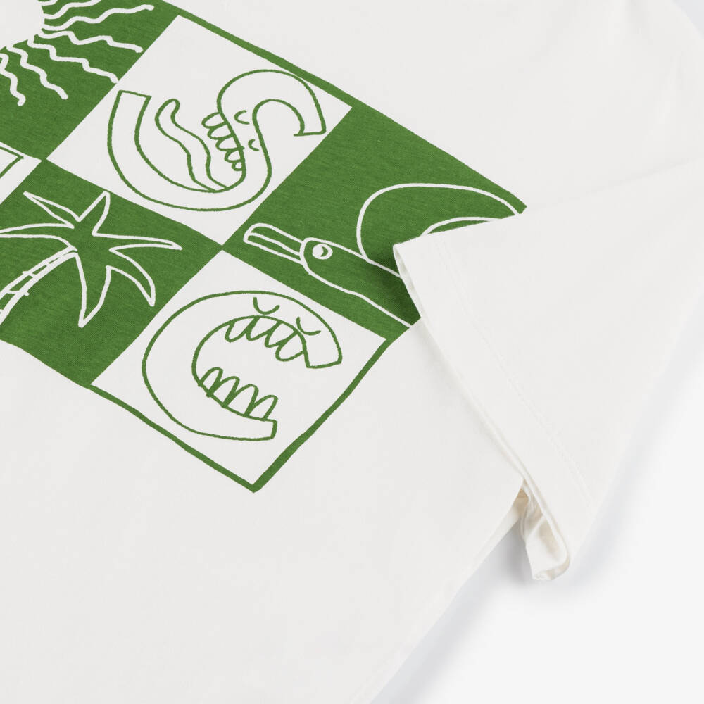 Stella McCartney Kids-Кремовая футболка для мальчиков Adventure | Childrensalon Outlet