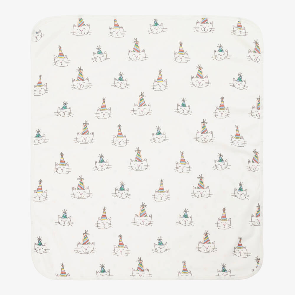 Stella McCartney Kids-Boys Ivory Cat Celebration Onesie Set | Childrensalon Outlet