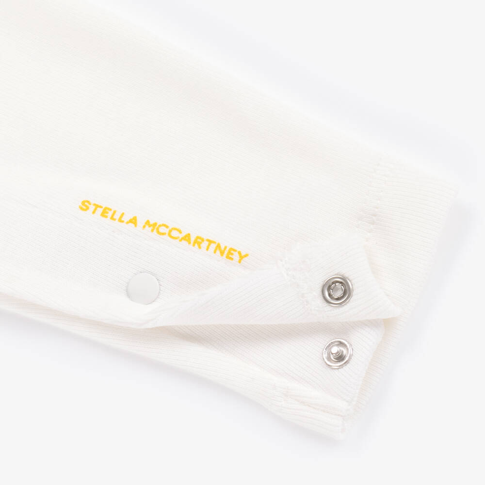 Stella McCartney Kids-Boys Ivory Cat Party Rompers Duo | Childrensalon Outlet