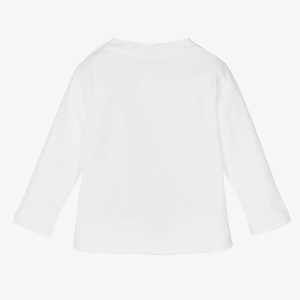 Stella McCartney Kids-Boys Ivory Cotton Bear Print Top | Childrensalon Outlet